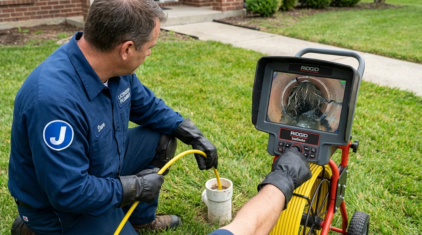 Sewer camera inspection being performed by Johns Plumbing LLC in Lynbrook